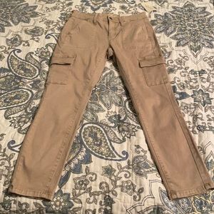 UNIVERSAL THREAD High rise Skinny Crop Power Stretch Khaki Cargo pants 0 Reg/25R